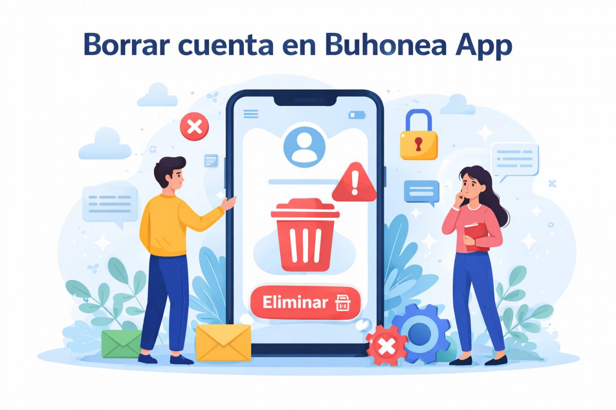 Borrar cuenta Buhonea