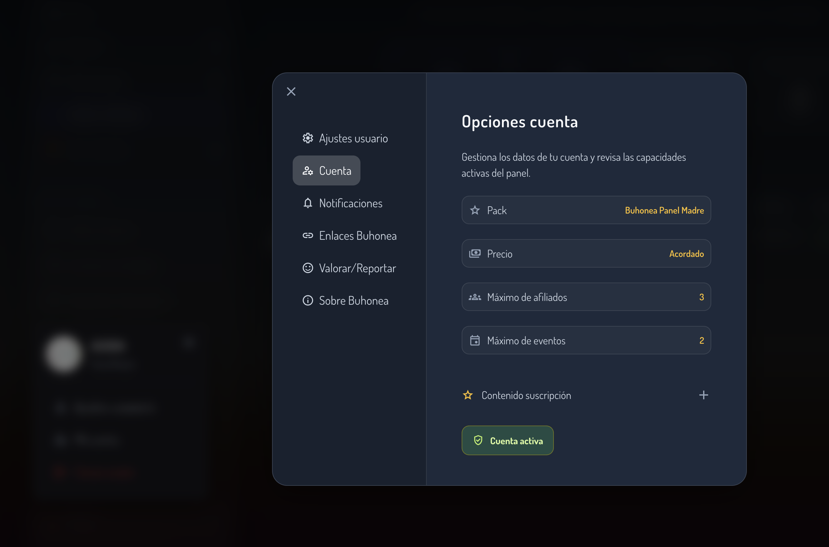 Mother Panel — group command centre